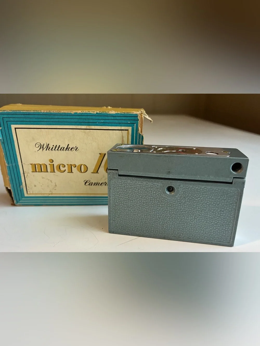 Whittaker Vintage 1940s Micro 16 Film Camera with Original Box